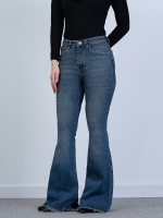 شلوار جین بوت کات دمپا ریش قد 110 کش کد 21482