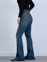 شلوار جین بوت کات دمپا ریش قد 110 کش کد 21482 - Image 4