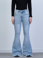 شلوار جین بوت کات دمپا ریش قد 110 کش کد 21483 - Image 3