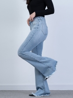 شلوار جین بوت کات دمپا ریش قد 110 کش کد 21483 - Image 4