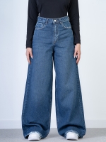 شلوار جین بگ دم پا کم کش قد 110 کد 21511 - Image 3