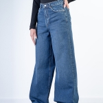 شلوار جین بگ دم پا کم کش قد 110 کد 21511