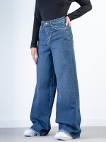 شلوار جین بگ دم پا کم کش قد 110 کد 21511