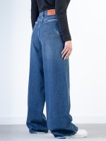 شلوار جین بگ دم پا کم کش قد 110 کد 21511 - Image 2