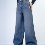 شلوار جین بگ دم پا کم کش قد 110 کد 21515