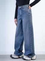 شلوار جین بگ دم پا کم کش قد 110 کد 21515 - Image 4