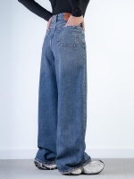 شلوار جین بگ دم پا کم کش قد 110 کد 21515 - Image 5