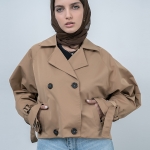 کت بارانی زنانه کد 21531