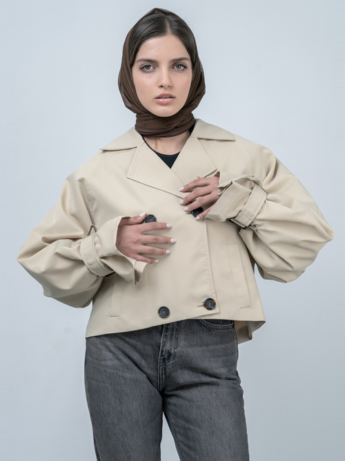 کت بارانی زنانه کد 21533 - Image 3