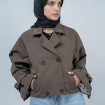 کت بارانی زنانه کد 21535