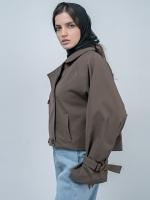 کت بارانی زنانه کد 21535 - Image 2