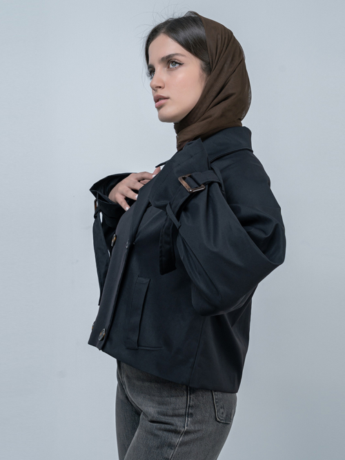 کت بارانی زنانه کد 21536 - Image 2
