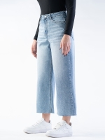 شلوار جین بگ قد 80 دمپا کات کد 21548
