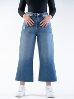 شلوار جین بگ قد 80 دمپا کات کد 21550