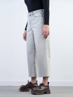 شلوار جین بگ قد 80 دمپا کات کد 21552 - Image 2