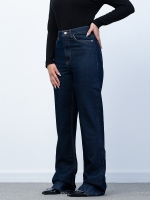 شلوار جین فلر قد 110 دمپا بشکاف کد 21554 - Image 2