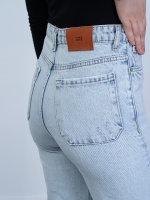 شلوار جین فلر قد 110 دمپا بشکاف کد 21557 - Image 2