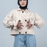 کت بارانی زنانه کد 21567