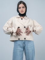 کت بارانی زنانه کد 21567