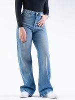 شلوار جین بگ قد 110 کم کش کد 21592