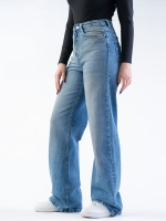 شلوار جین بگ قد 110 کم کش کد 21592 - Image 5