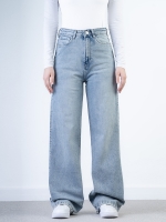 شلوار جین بگ قد 110 کم کش کد 21595 - Image 3