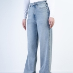 شلوار جین بگ قد 110 کم کش کد 21595
