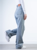 شلوار جین بگ قد 110 کم کش کد 21595 - Image 2