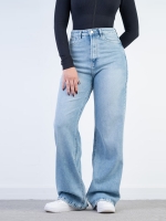 شلوار جین بگ قد 110 کم کش  کد 21597 - Image 3