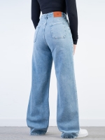 شلوار جین بگ قد 110 کم کش  کد 21597 - Image 2