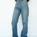 شلوار جین رگولار قد 110 کم کش کد 21603