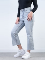 شلوار جین کراپ فلر قد 90 دمپا کات کد 21641