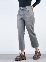 شلوار جین کراپ فلر قد 90 دمپا کات کد 21642 - Image 4