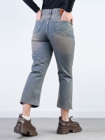 شلوار جین کراپ فلر قد 90 دمپا کات کد 21642 - Image 2
