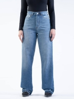 شلوار جین رگولار دمپا بشکاف قد 110 کد 21654 - Image 3