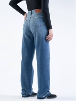 شلوار جین رگولار دمپا بشکاف قد 110 کد 21654 - Image 2