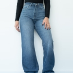 شلوار جین رگولار دمپا بشکاف قد 110  کد 21655