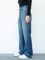 شلوار جین رگولار دمپا بشکاف قد 110  کد 21655 - Image 3