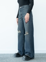 شلوار جین  بگ قد 110  کد 21664 - Image 4