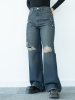 شلوار جین  بگ قد 110  کد 21664 - Image 3