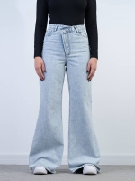 شلوار جین شافل قد 110 کمر اریب کد 21688 - Image 4