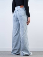 شلوار جین شافل قد 110 کمر اریب کد 21688 - Image 2