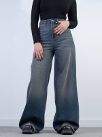 شلوار جین شافل قد 110 کد 21691