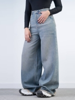 شلوار جین شافل قد 110 کد 21695