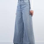 شلوار جین شافل قد 110 کد 21696