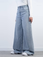 شلوار جین شافل قد 110 کد 21696