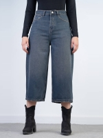 شلوار جین واید لگ قد 85  کد 21714 - Image 4