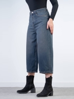 شلوار جین واید لگ قد 85  کد 21714 - Image 3