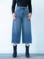 شلوار جین واید لگ قد 85  کد 21715