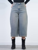 شلوار جین واید لگ قد 85  کد 21720